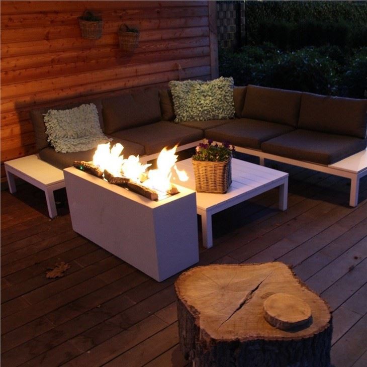 fire place built-in burner